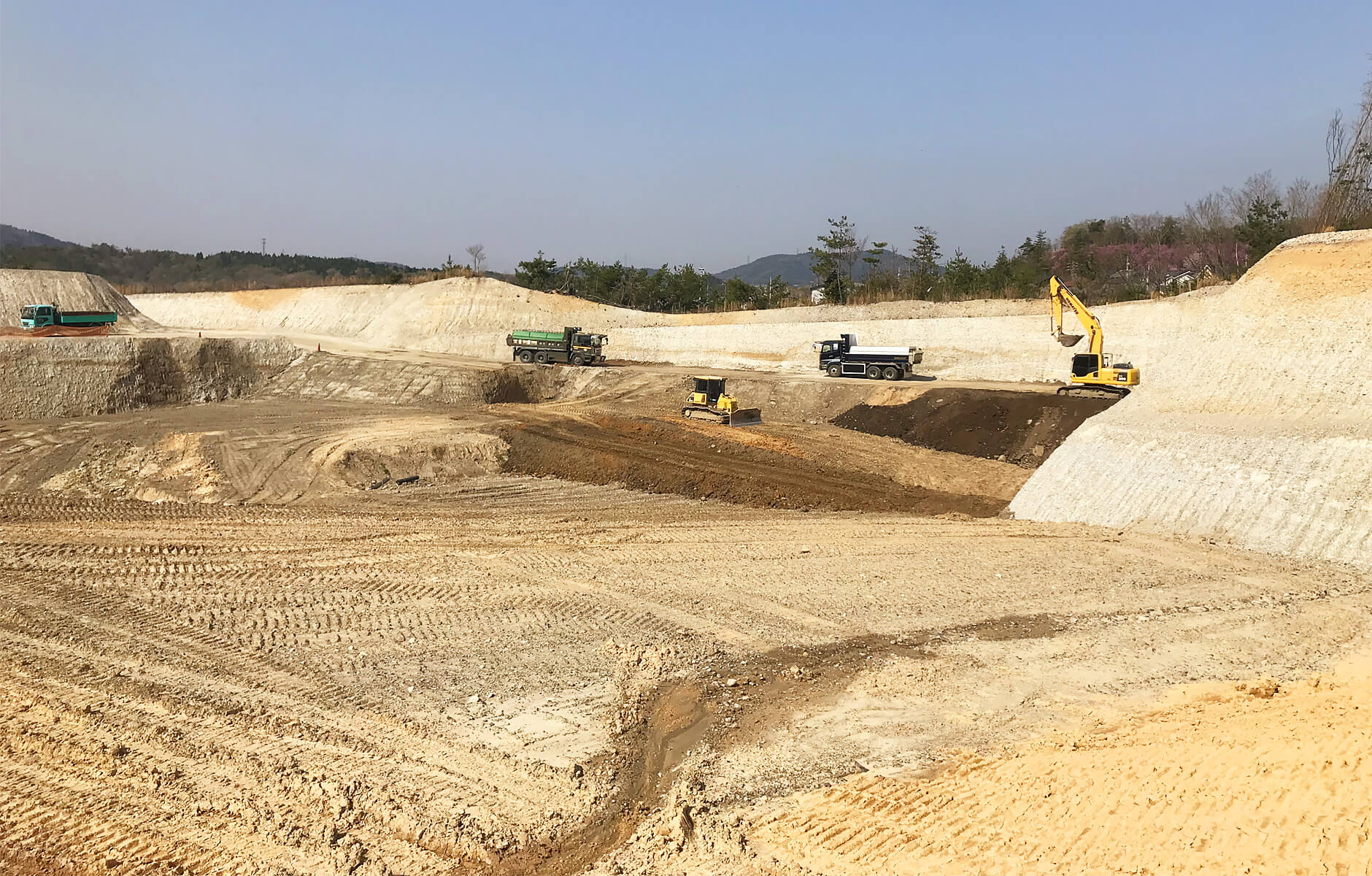 残土処理場の様子