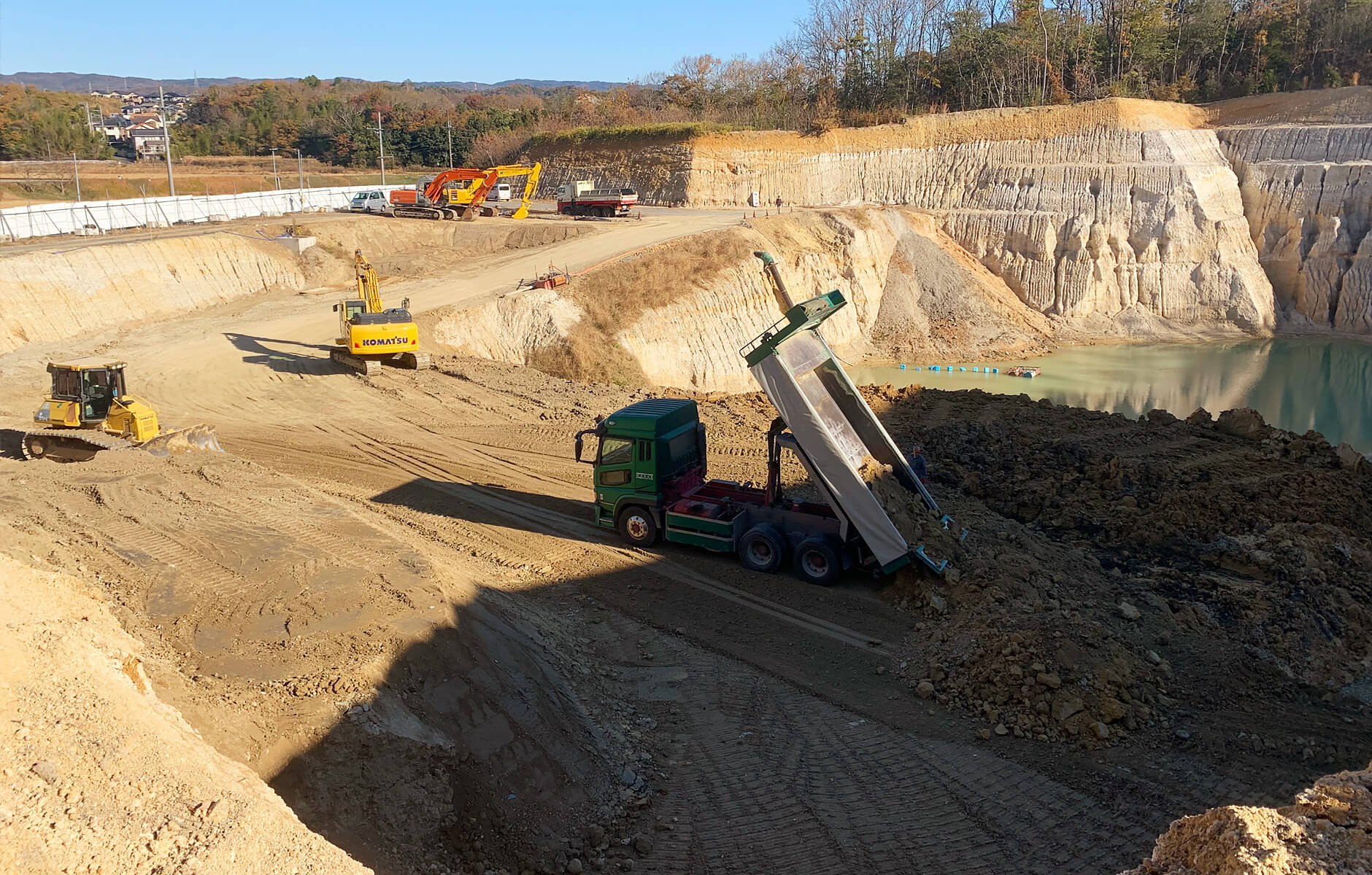 残土処理場の様子