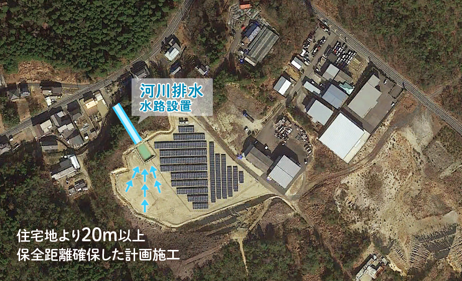 工事完了時の航空写真