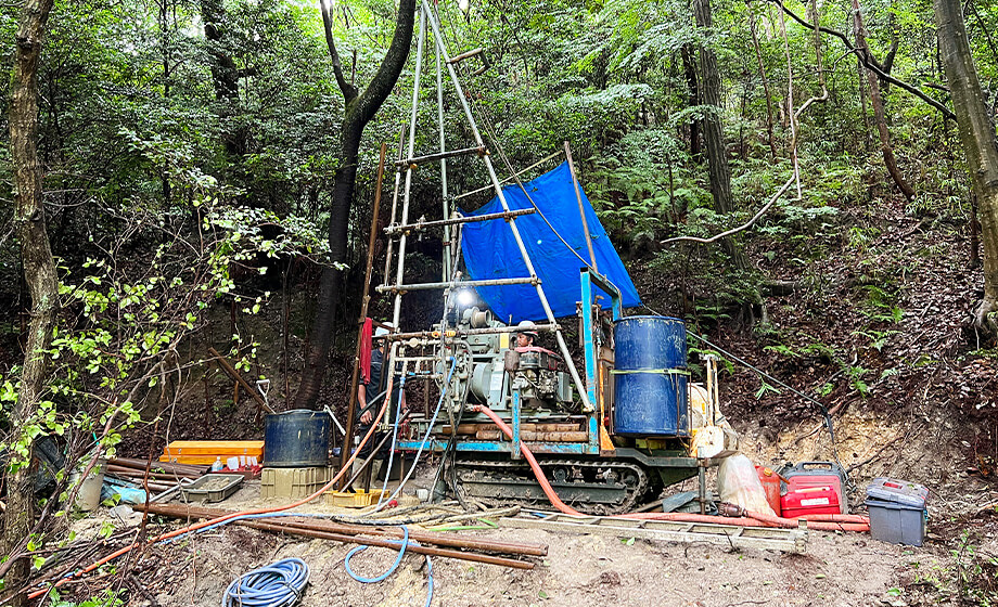 砂利採取事業に伴う地質調査