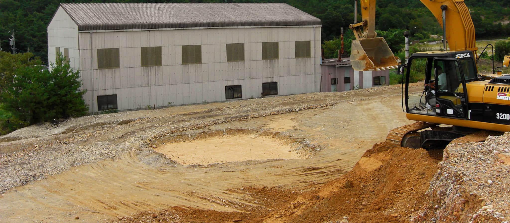 造成工事を開始