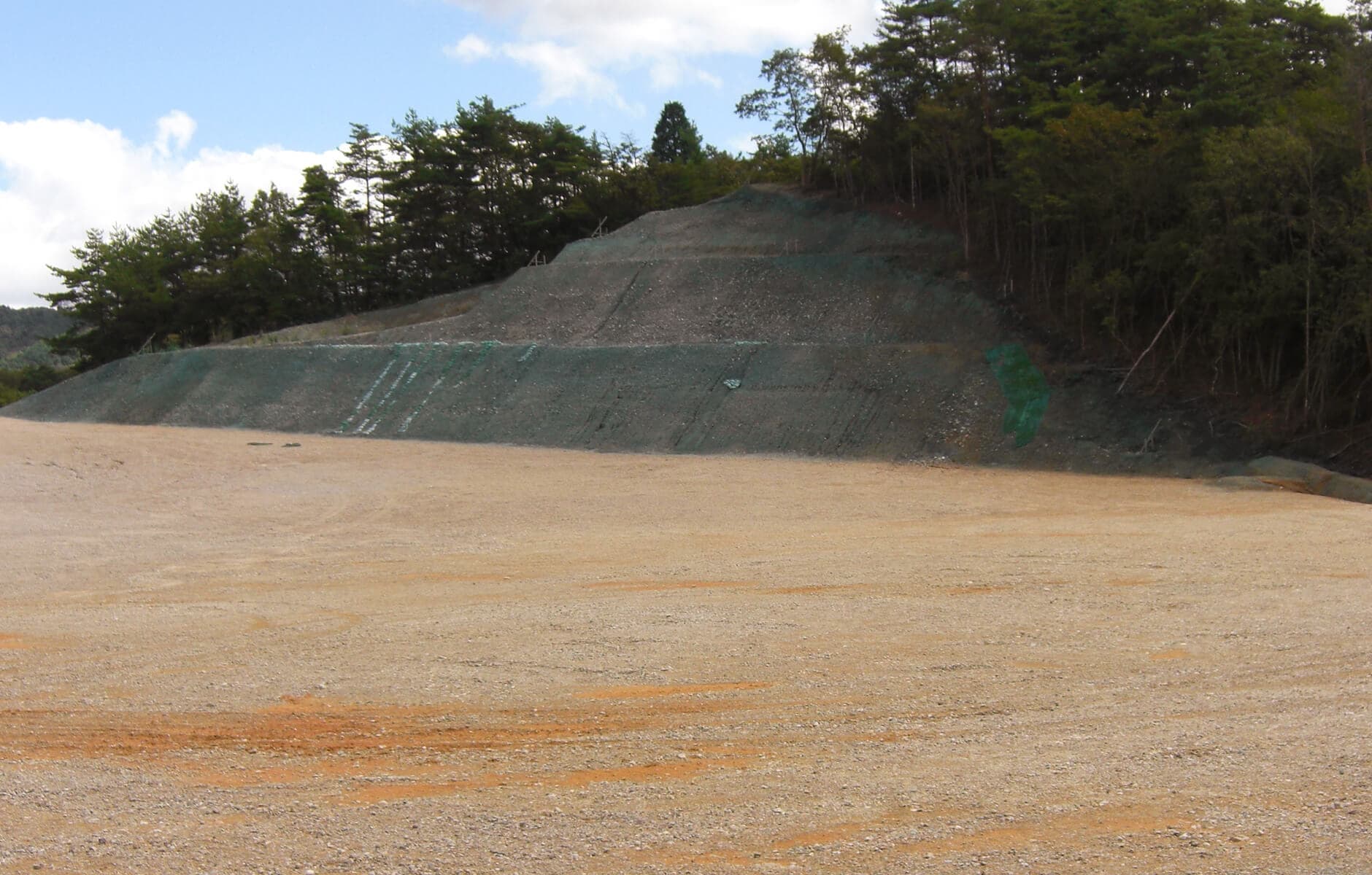 造成工事後の場内