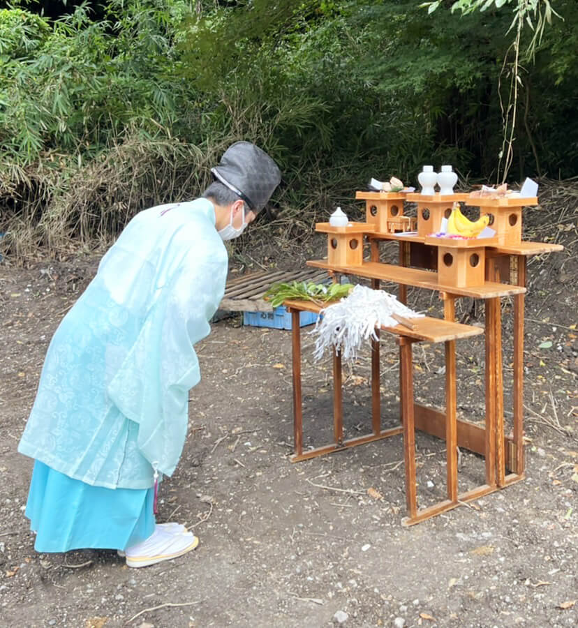 樹木伐採のお祓い